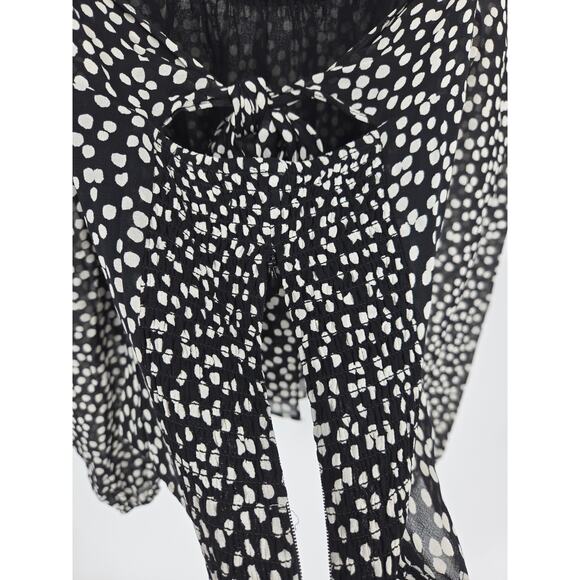 Reformation Bacio Top in Pearls Squared Neck Blouse Women's 4 - Picture 10 of 12